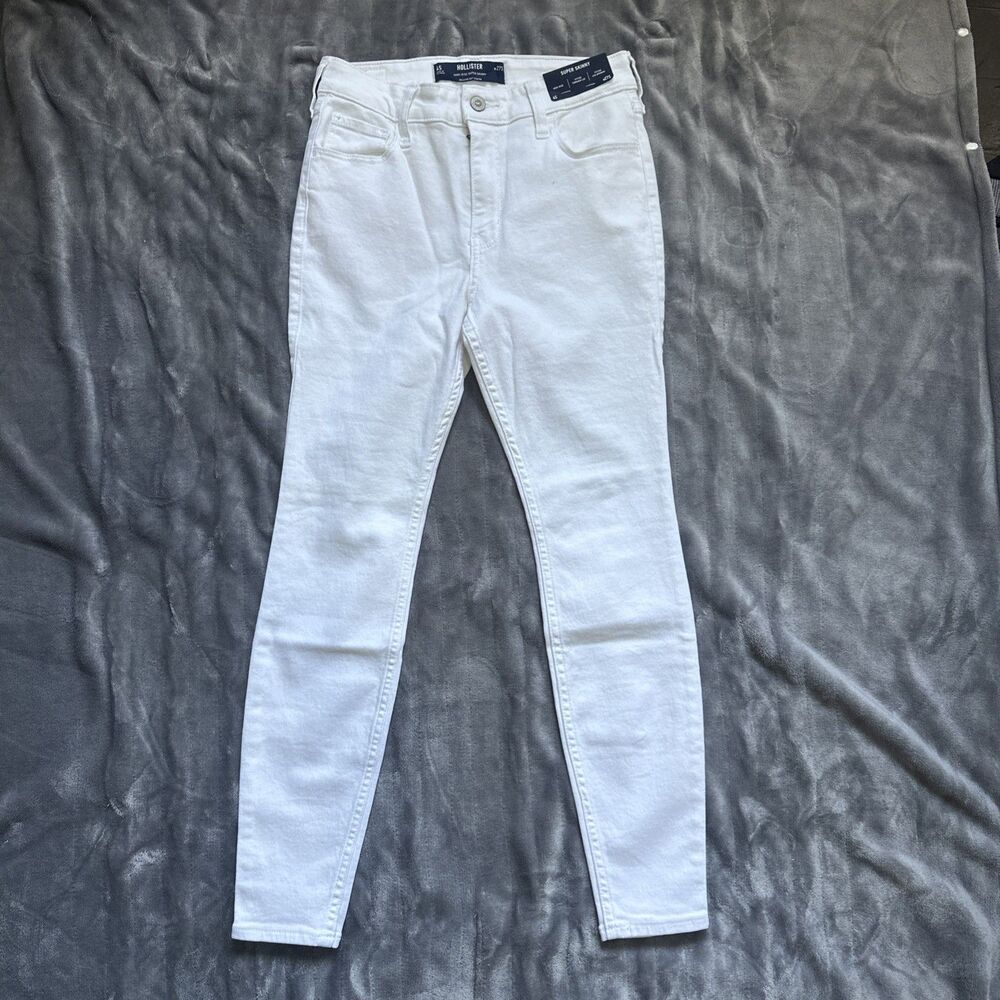 Hollister White High Rise Super Skinny Jeans Soft Stretch Size 27 S [A024]